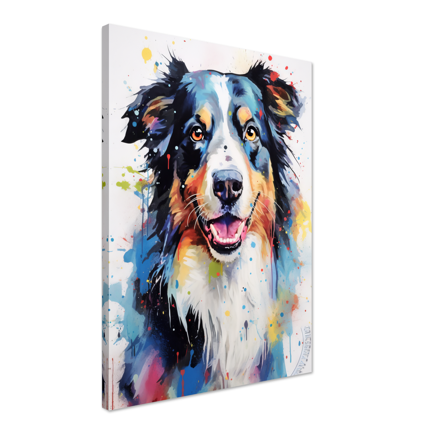Dog collie pop art (DOG85)