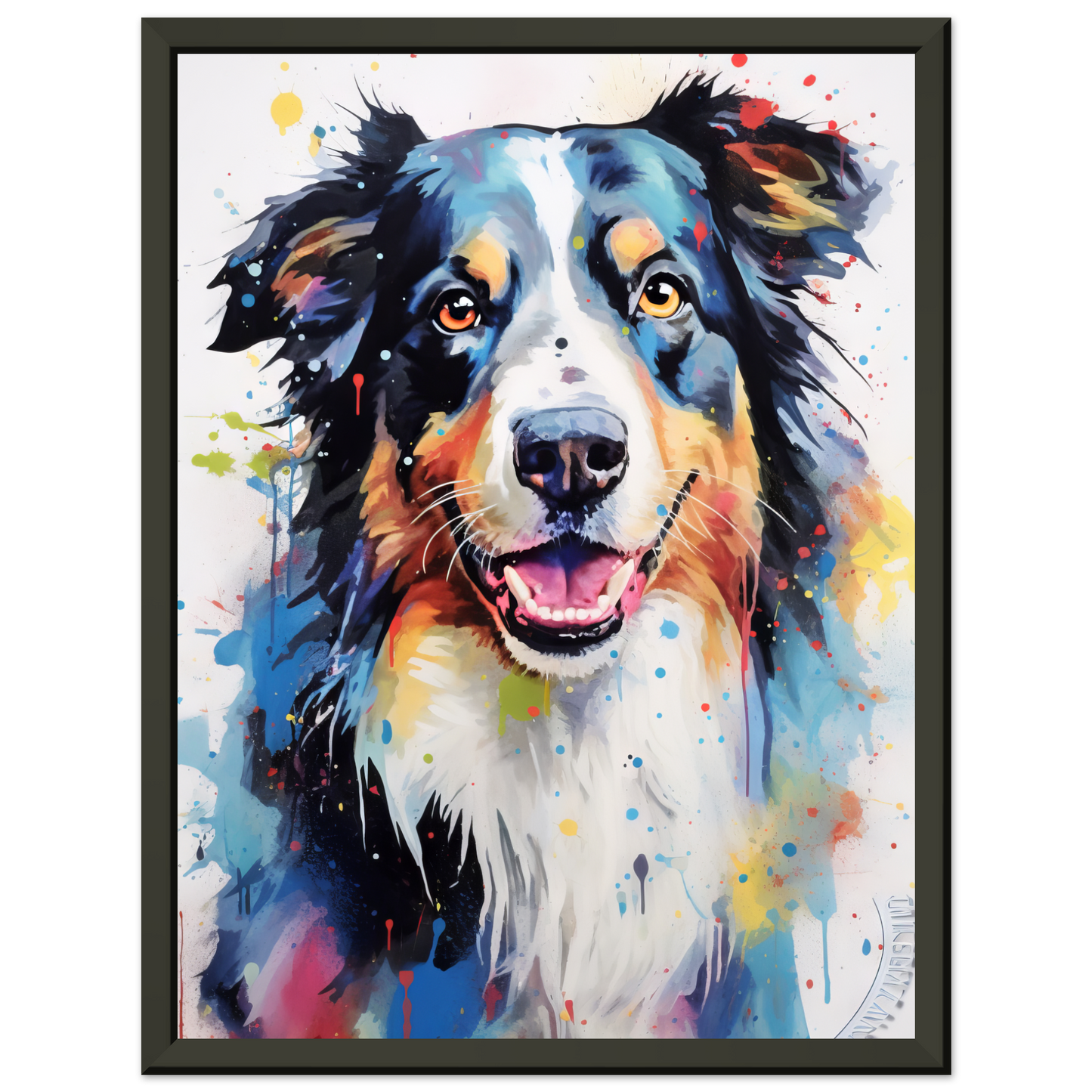 Dog collie pop art (DOG85)