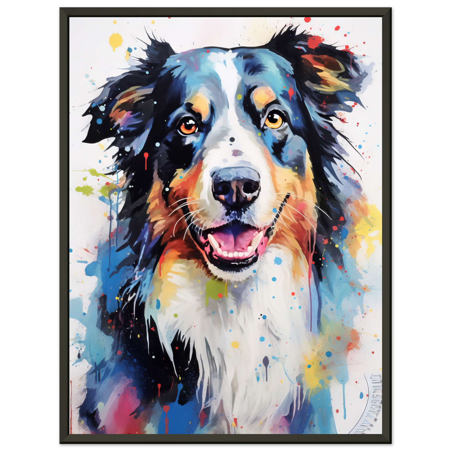 Dog collie pop art (DOG85)