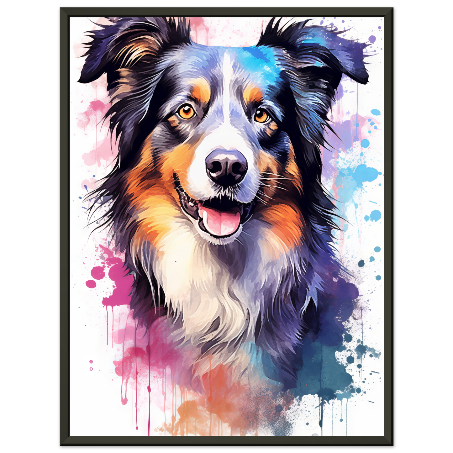 Dog collie pop art (DOG87)