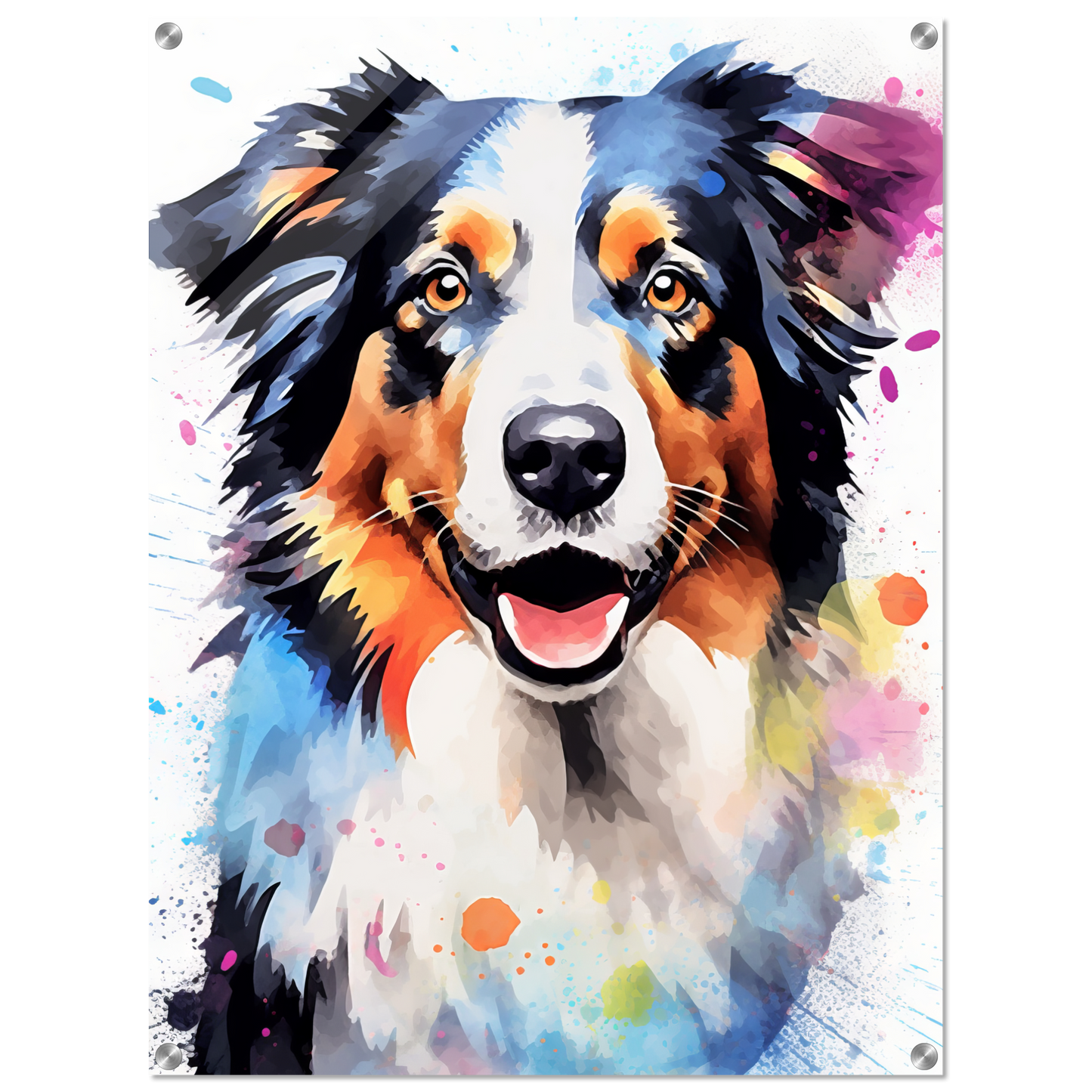 Dog collie pop art (DOG88)