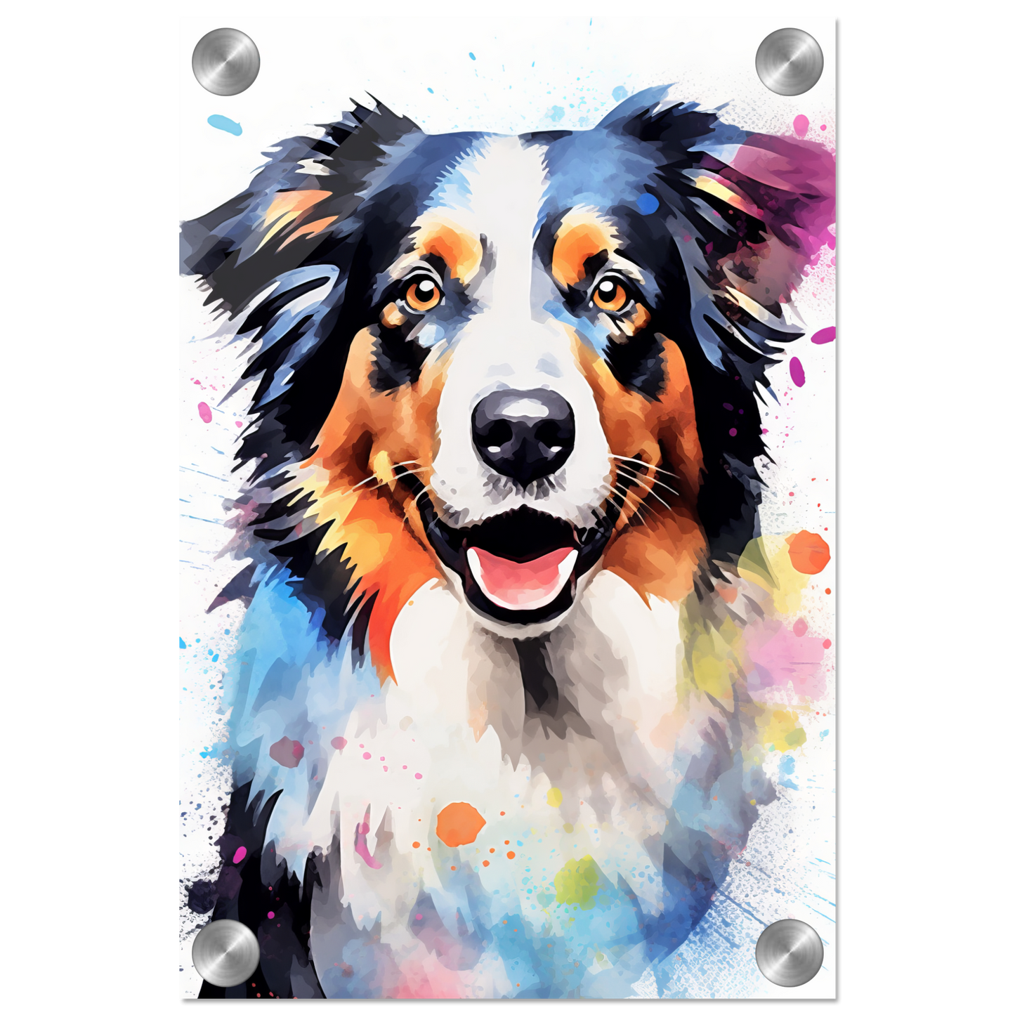 Dog collie pop art (DOG88)