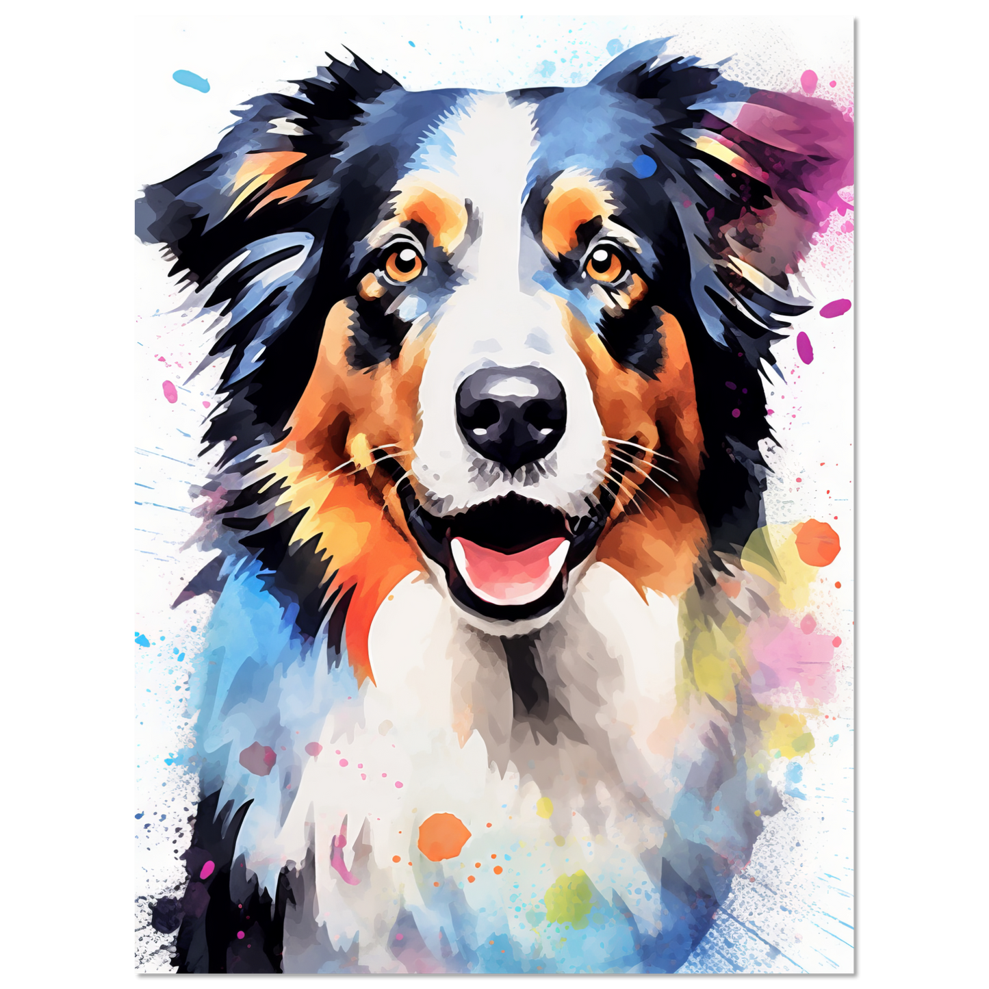 Dog collie pop art (DOG88)