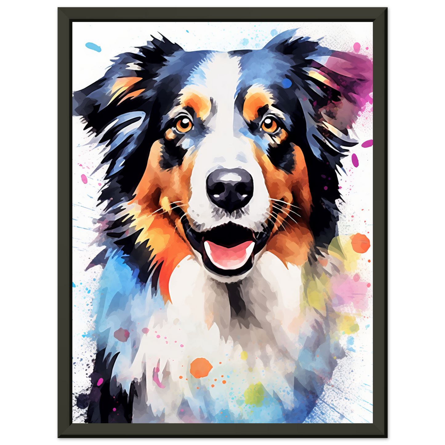 Dog collie pop art (DOG88)