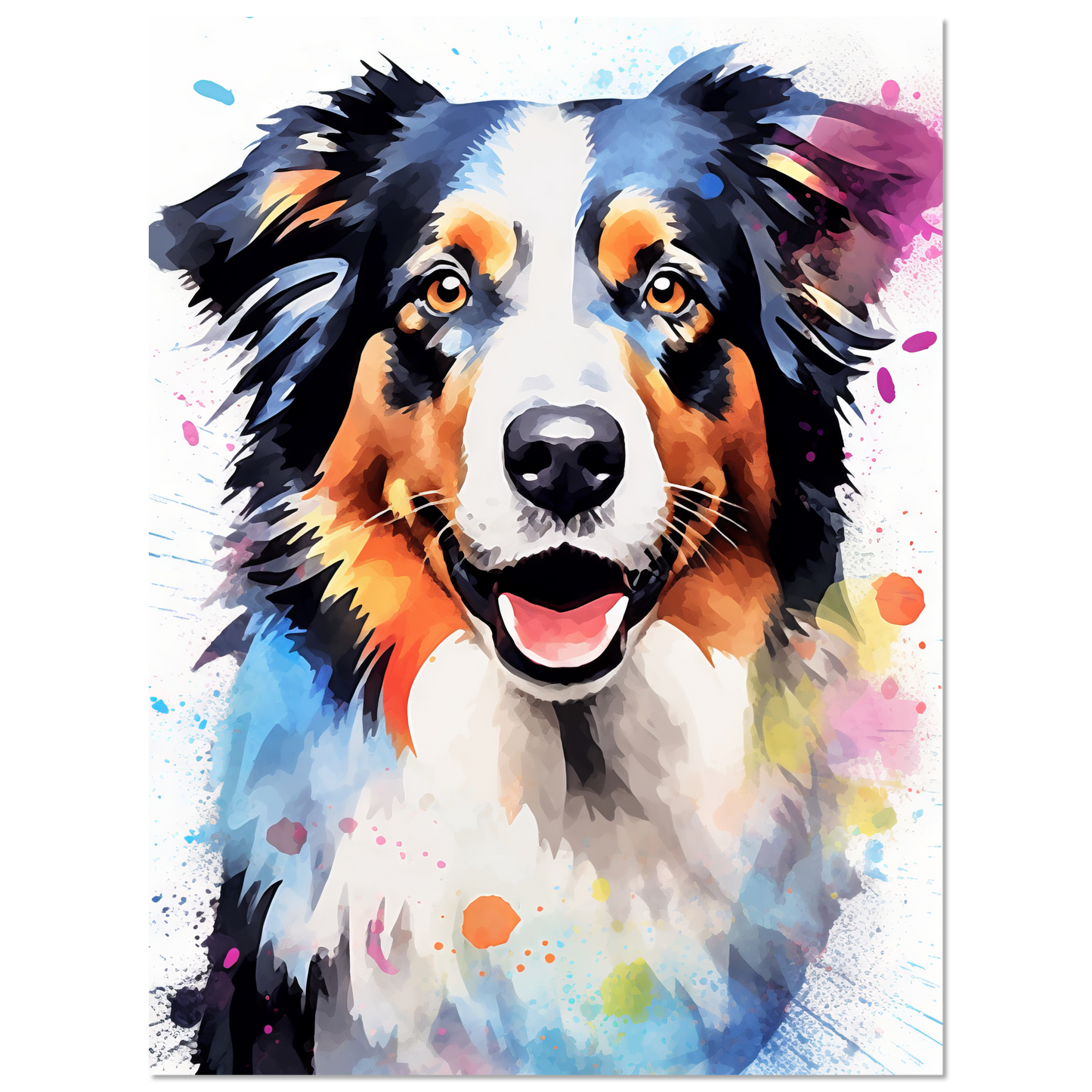 Dog collie pop art (DOG88)