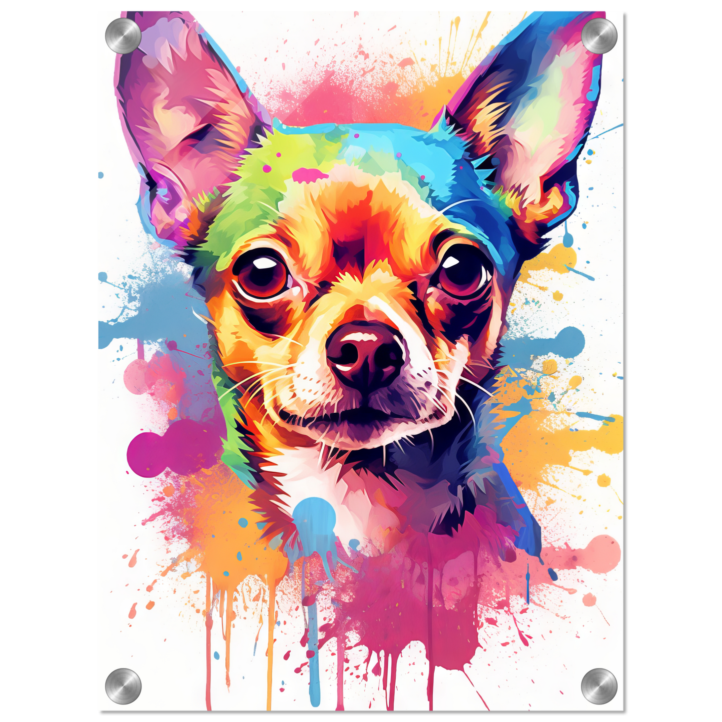 Dog Chihuahua pop art (DOG89)