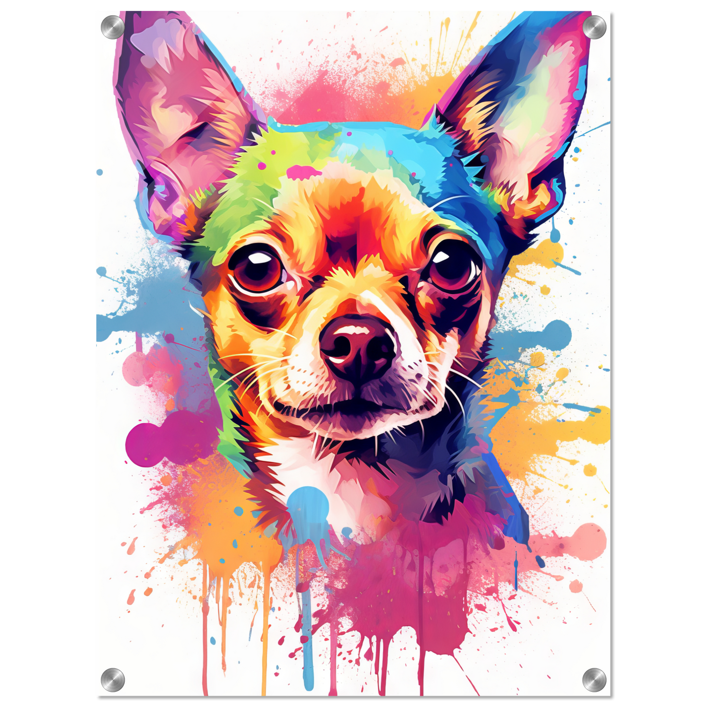 Dog Chihuahua pop art (DOG89)