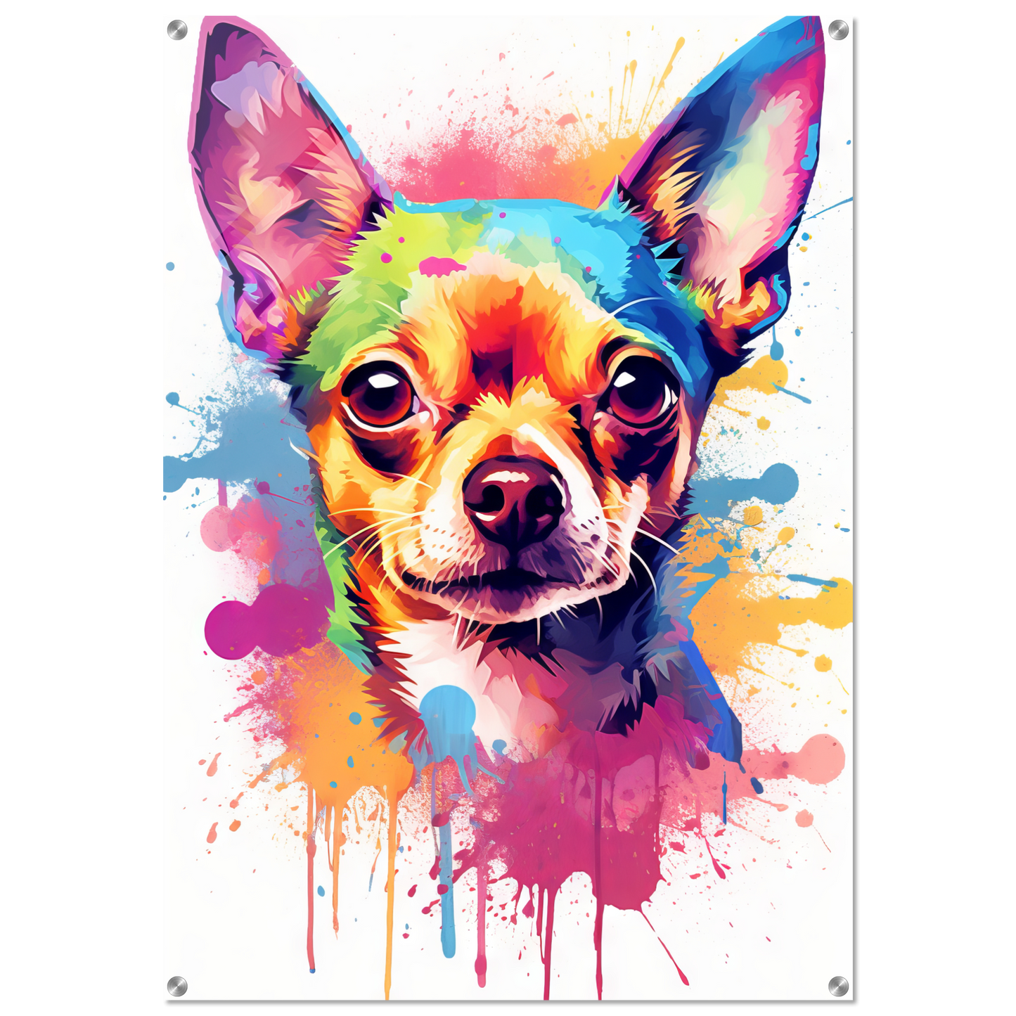 Dog Chihuahua pop art (DOG89)