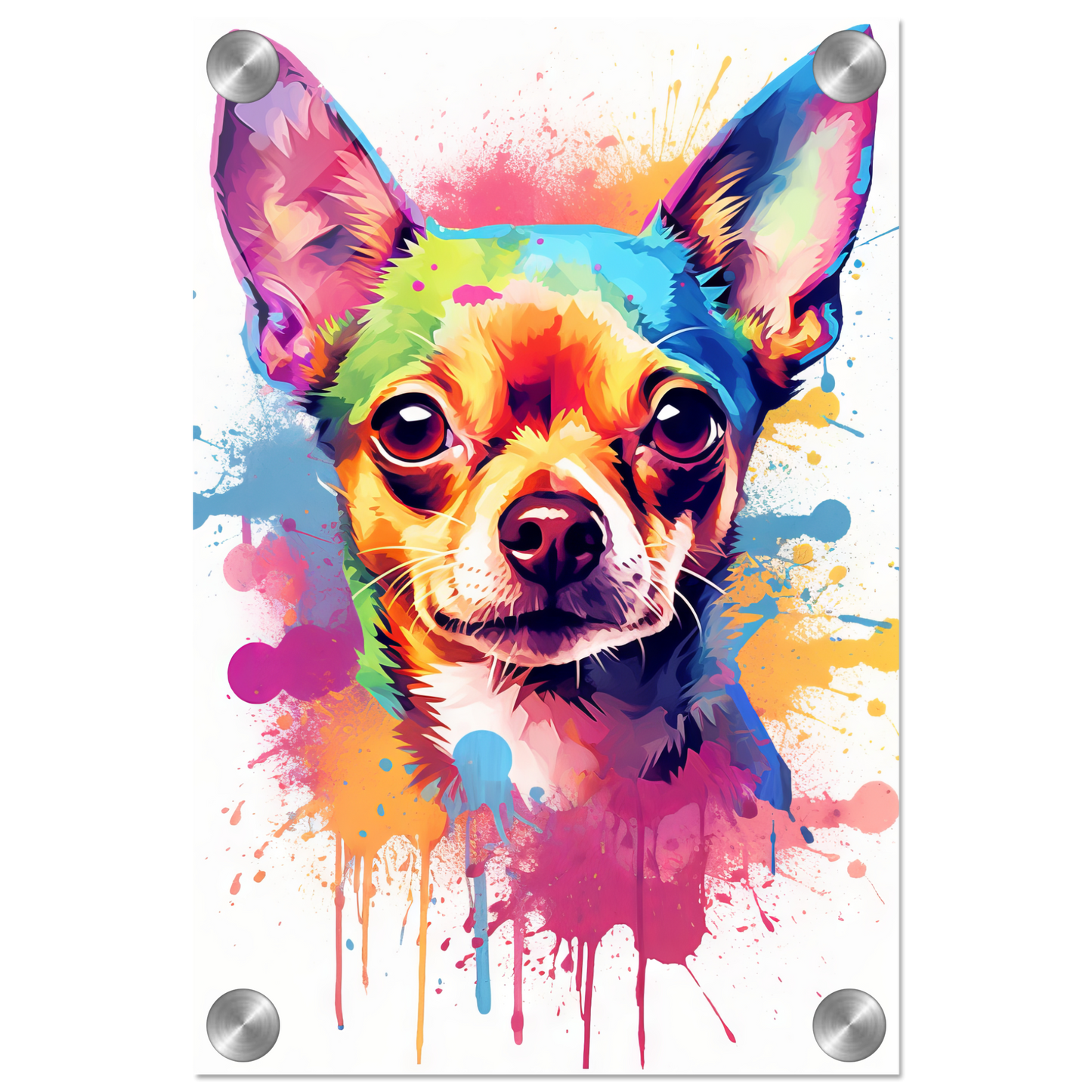 Dog Chihuahua pop art (DOG89)