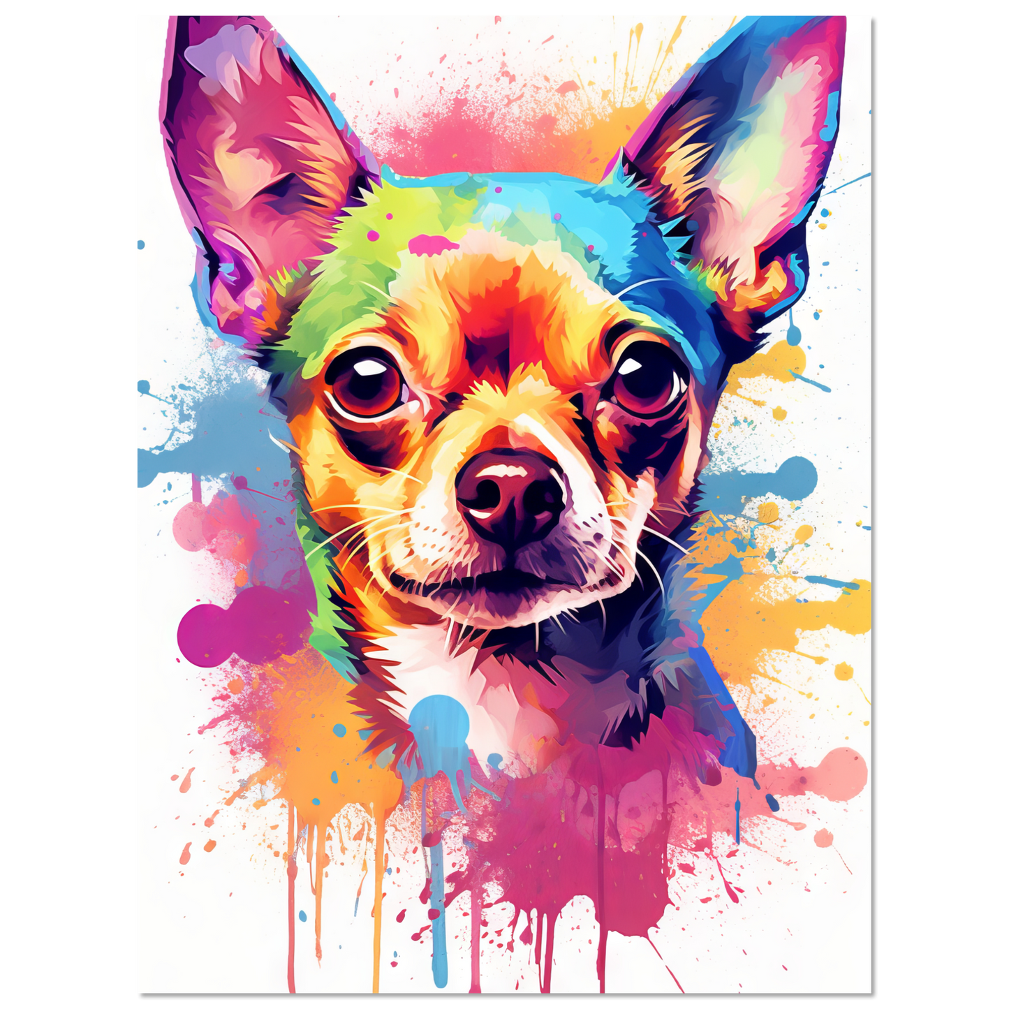 Dog Chihuahua pop art (DOG89)