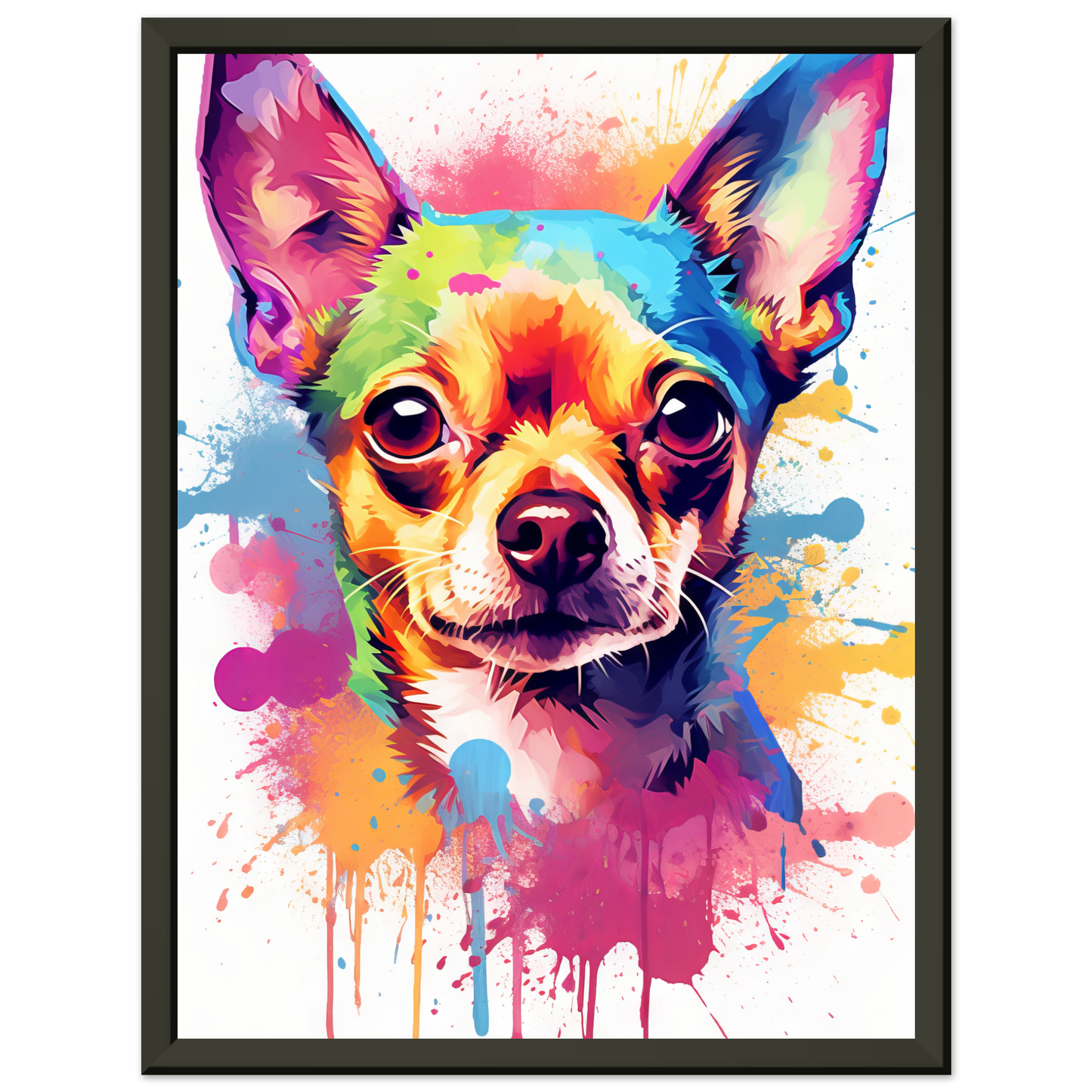 Dog Chihuahua pop art (DOG89)