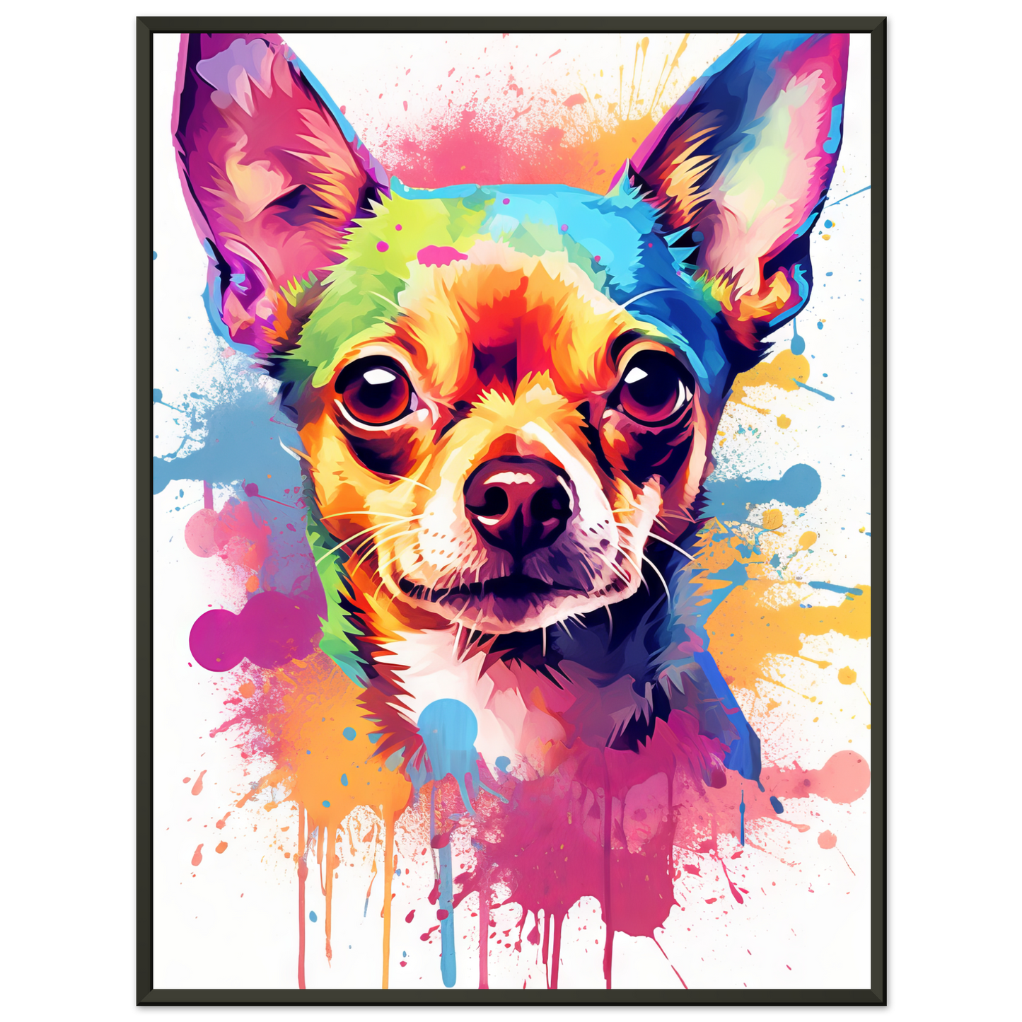 Dog Chihuahua pop art (DOG89)