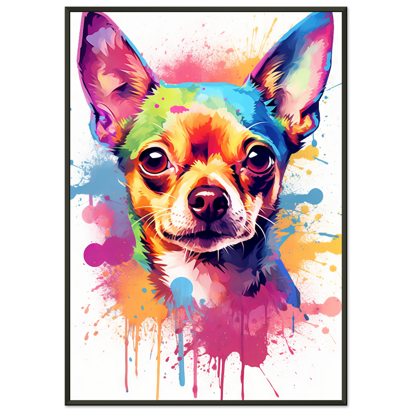 Dog Chihuahua pop art (DOG89)
