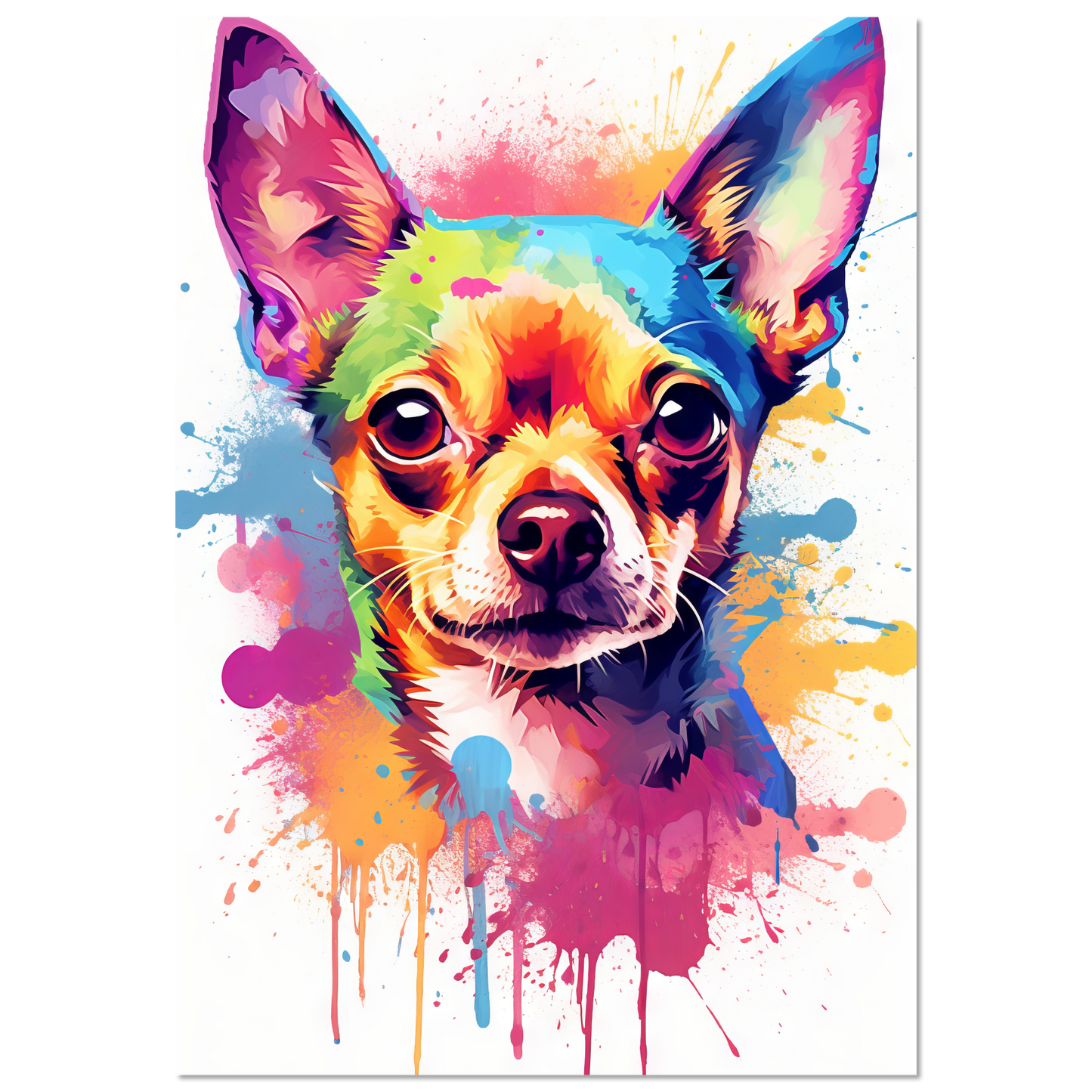 Dog Chihuahua pop art (DOG89)