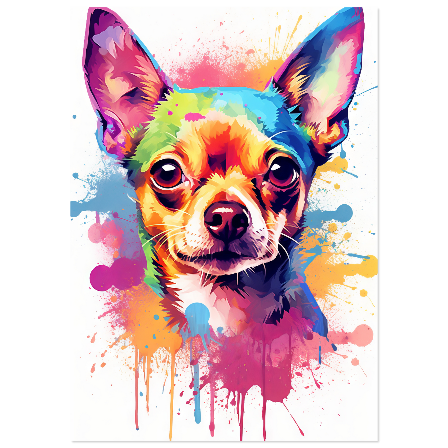 Dog Chihuahua pop art (DOG89)