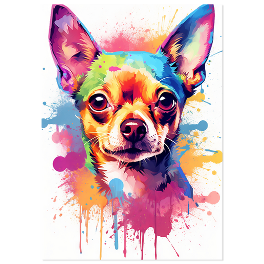 Dog Chihuahua pop art (DOG89)