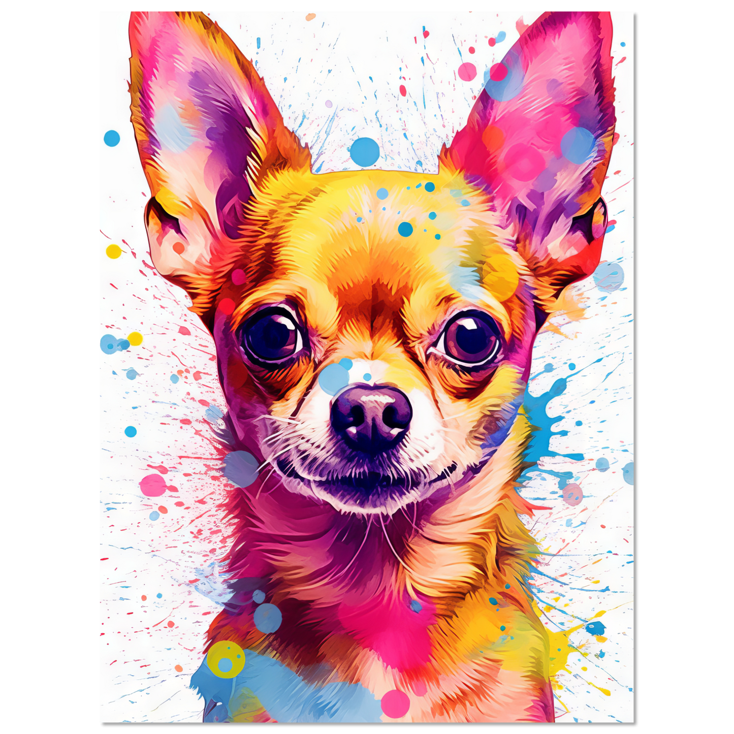 Dog Chihuahua pop art (DOG90)