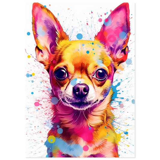 Dog Chihuahua pop art (DOG90)