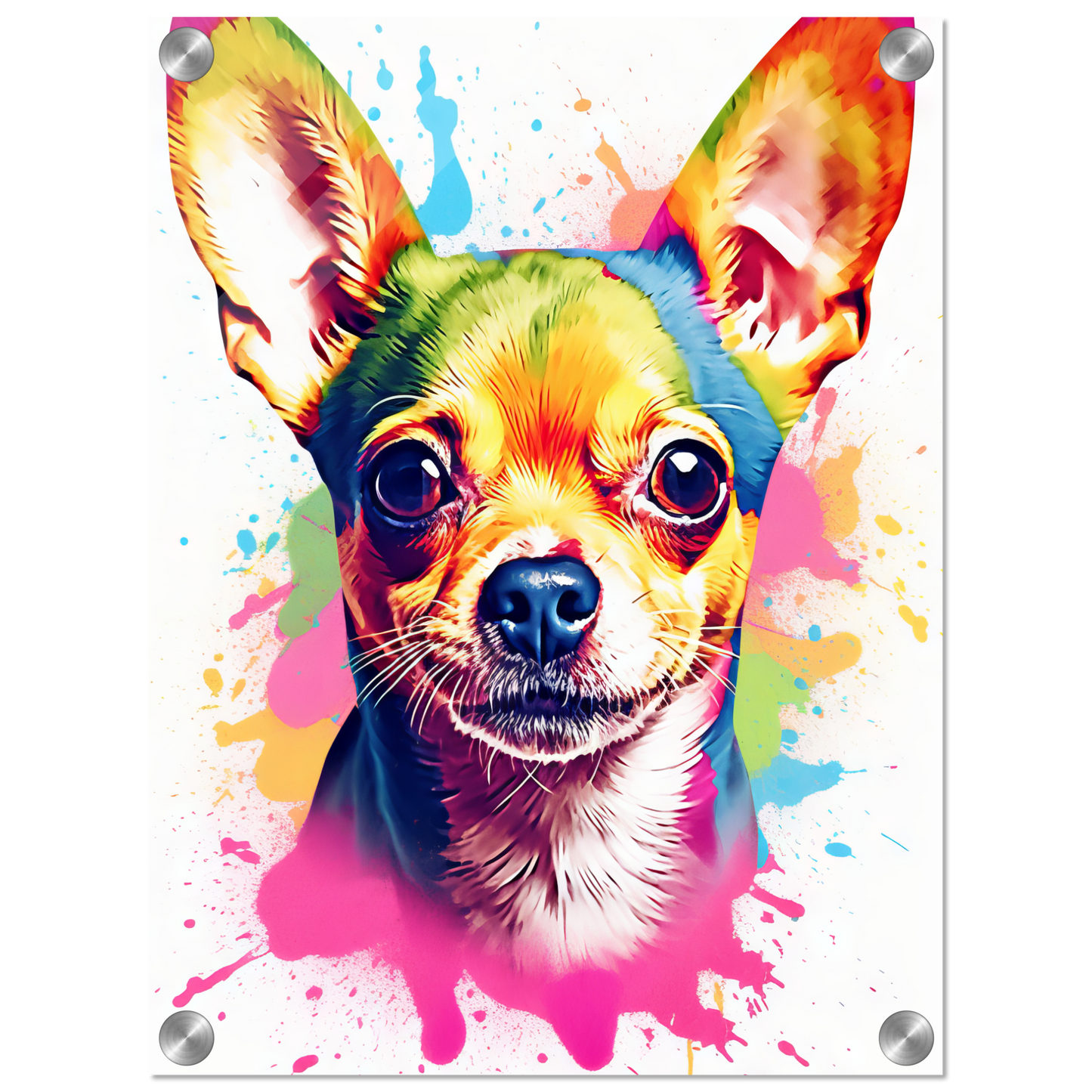Dog Chihuahua pop art (DOG91)