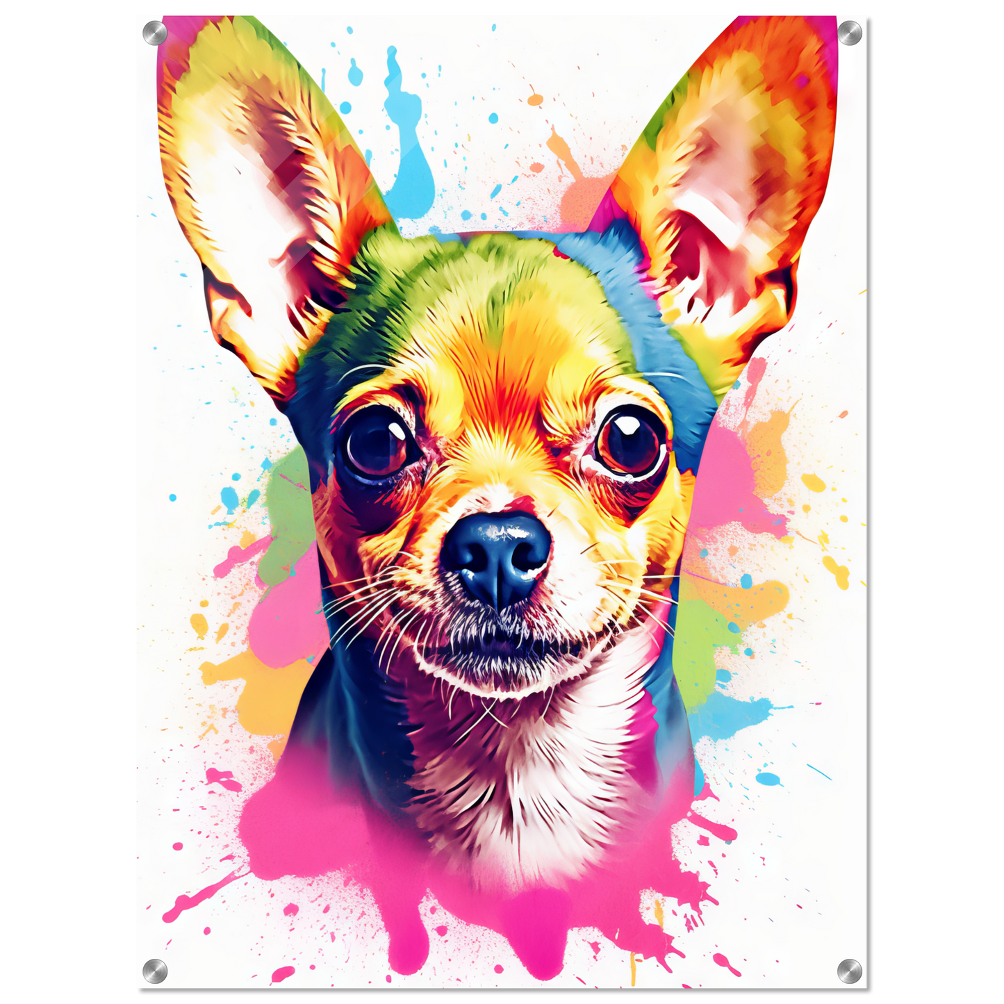 Dog Chihuahua pop art (DOG91)