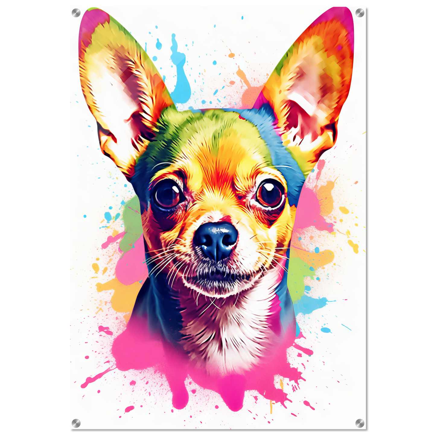 Dog Chihuahua pop art (DOG91)