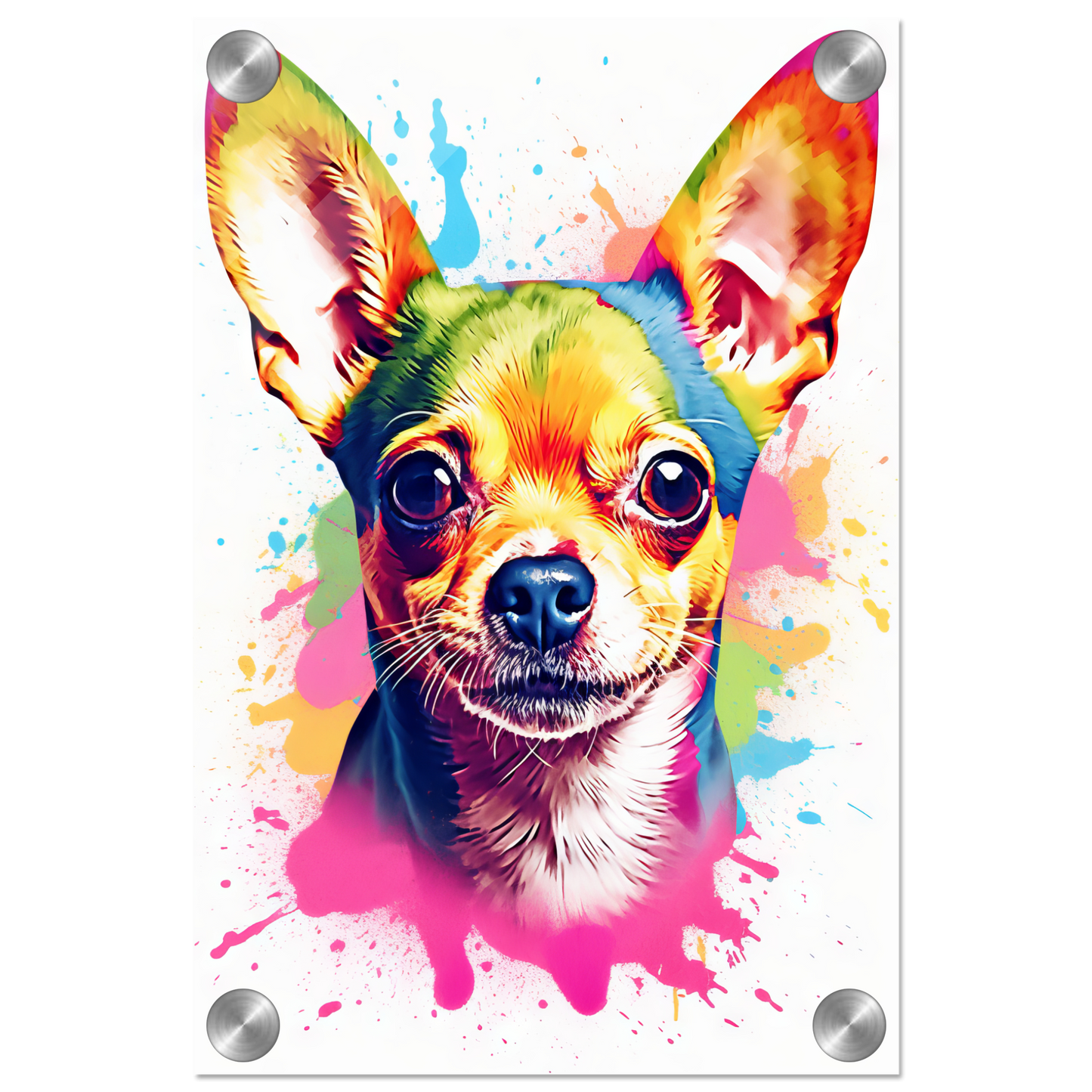 Dog Chihuahua pop art (DOG91)