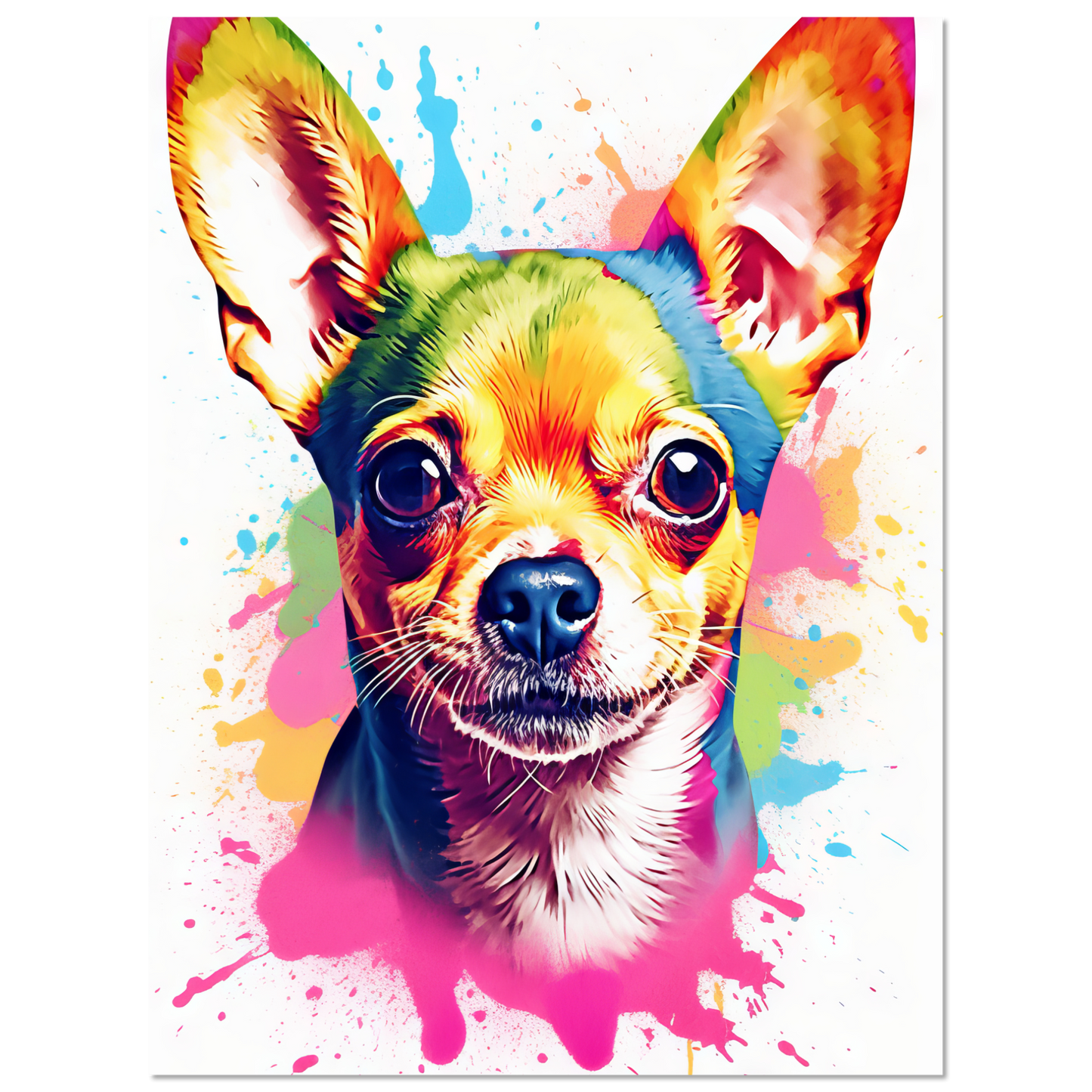 Dog Chihuahua pop art (DOG91)