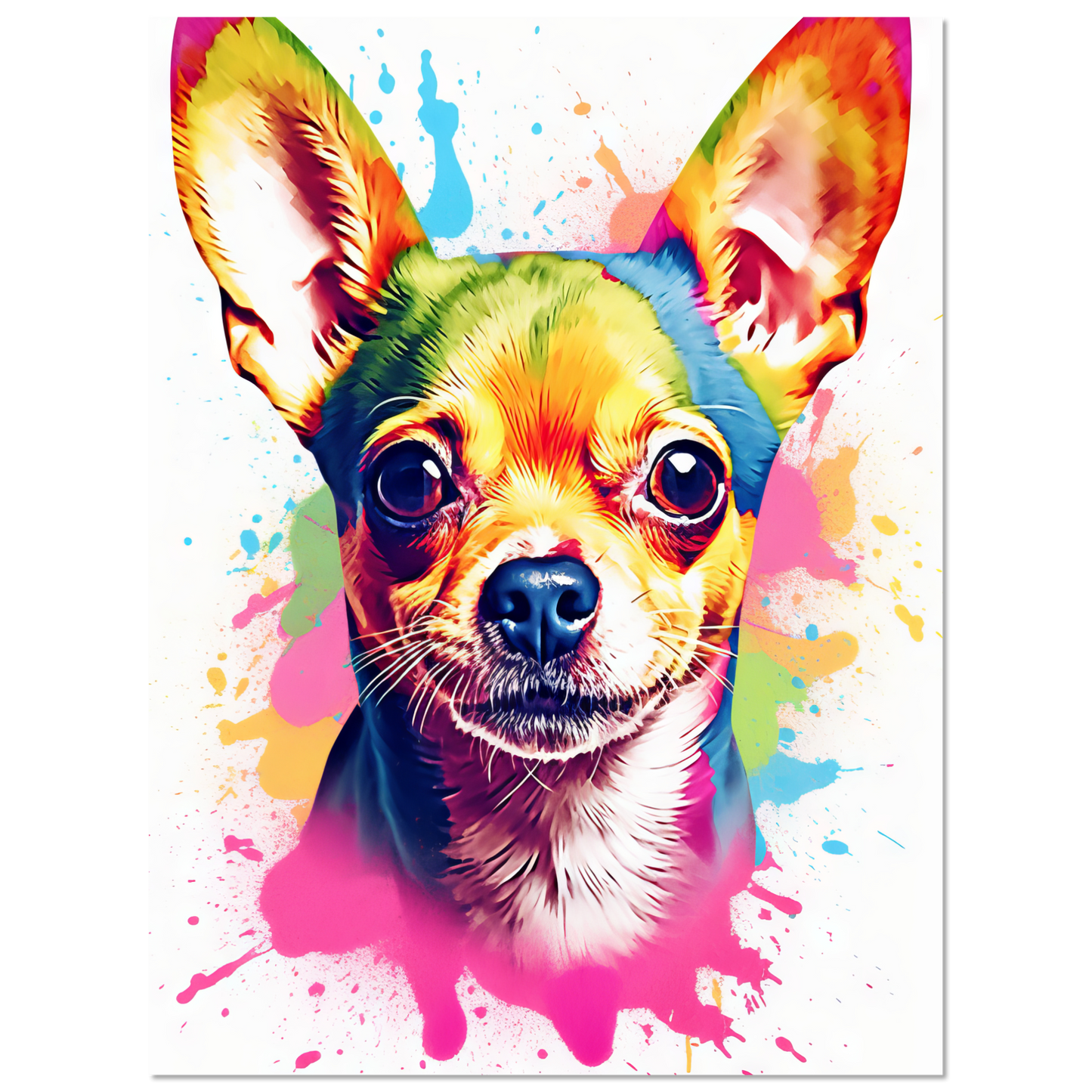 Dog Chihuahua pop art (DOG91)