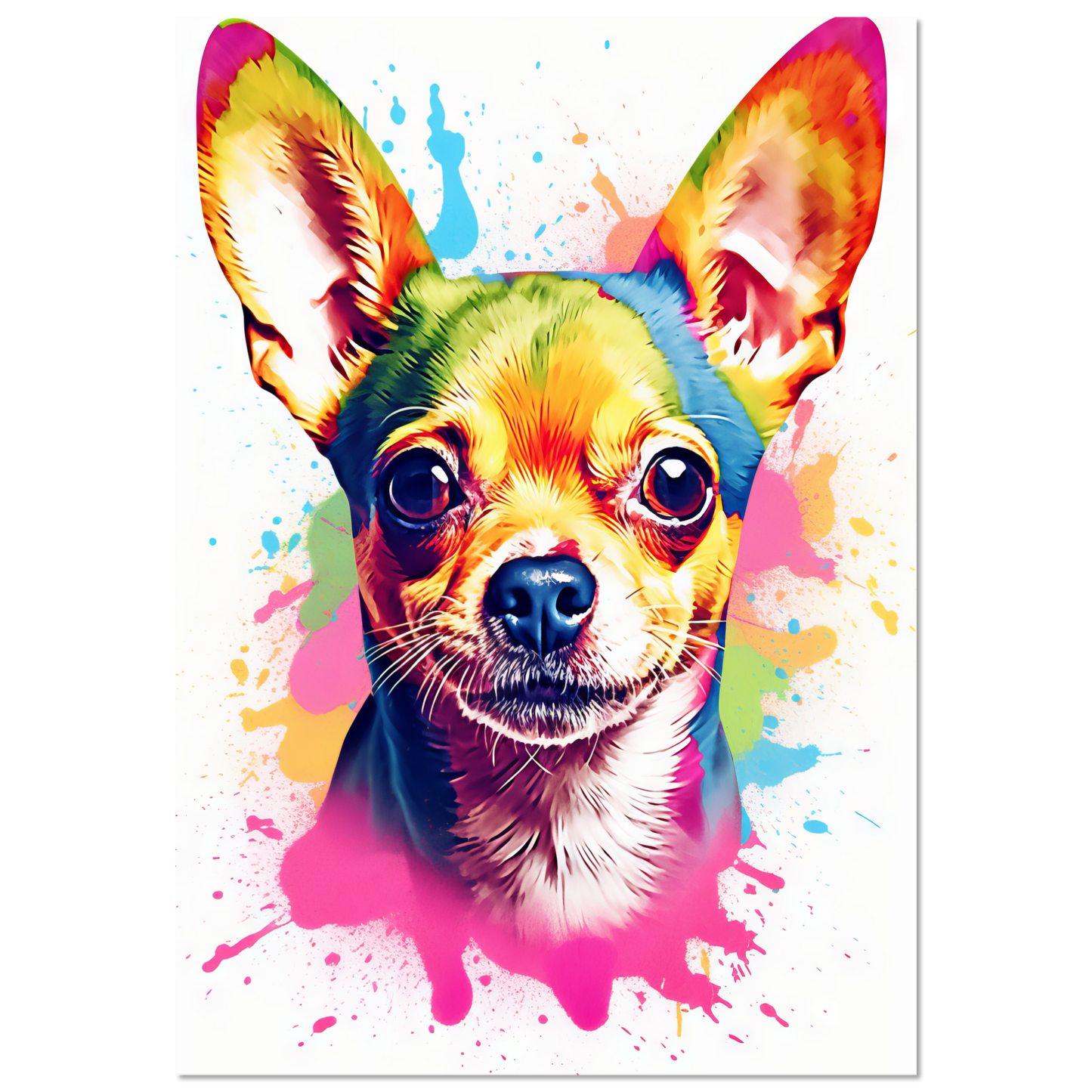 Dog Chihuahua pop art (DOG91)