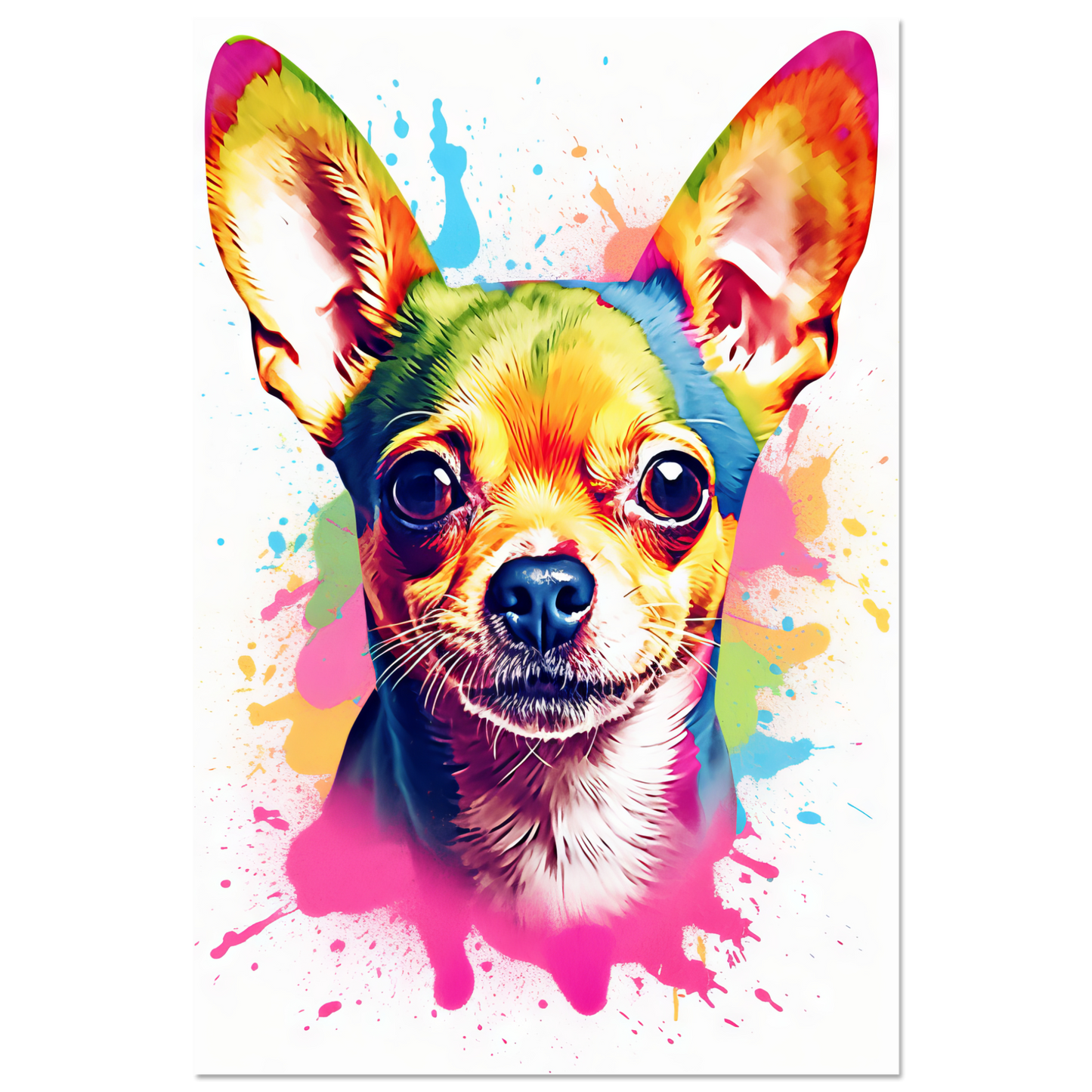 Dog Chihuahua pop art (DOG91)
