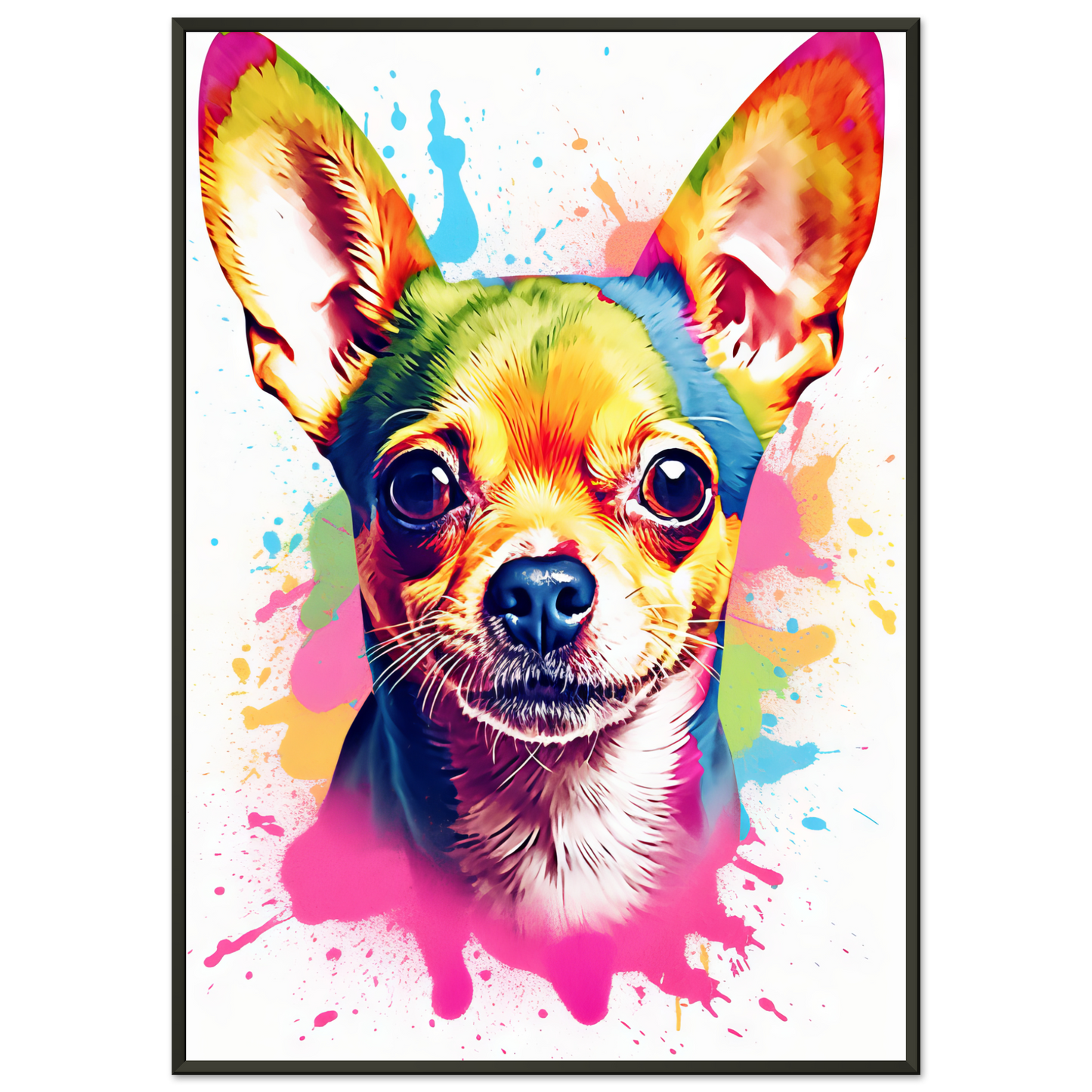 Dog Chihuahua pop art (DOG91)