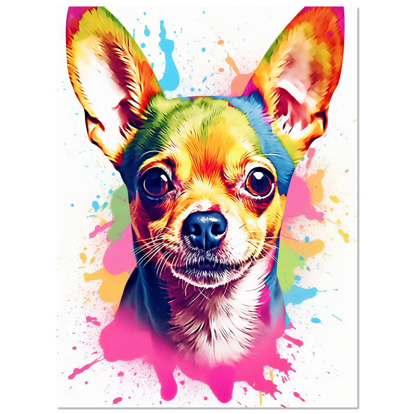 Dog Chihuahua pop art (DOG91)