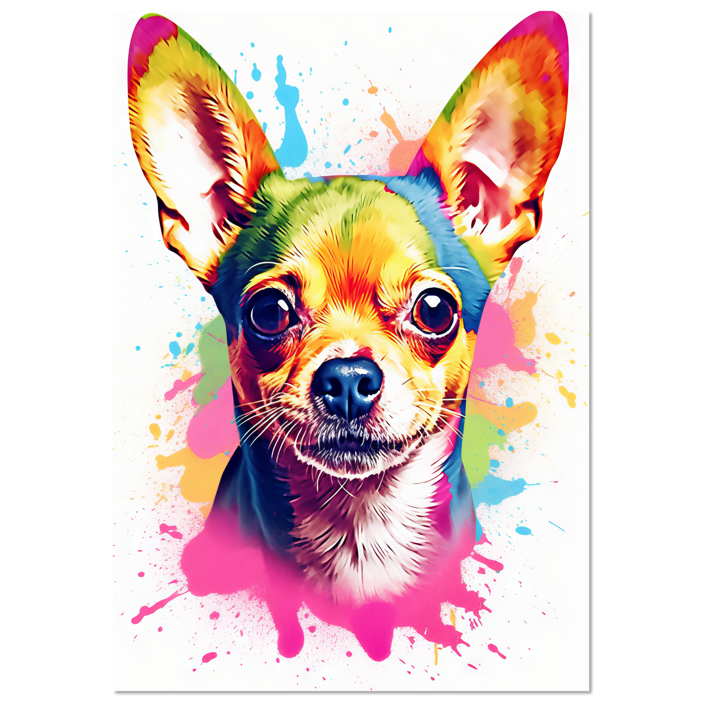 Dog Chihuahua pop art (DOG91)