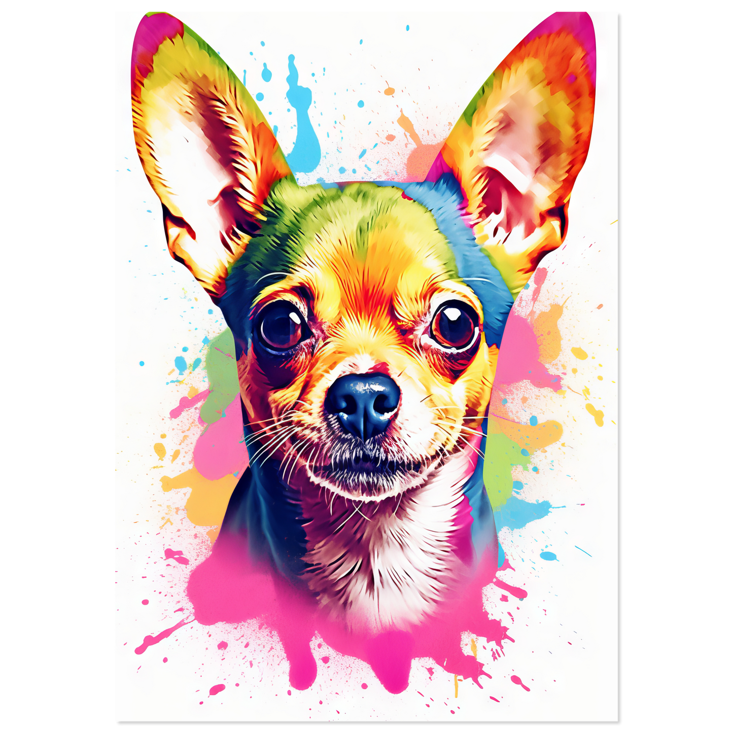 Dog Chihuahua pop art (DOG91)