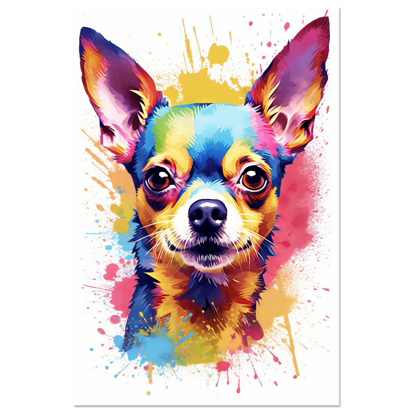 Dog Chihuahua pop art (DOG92)