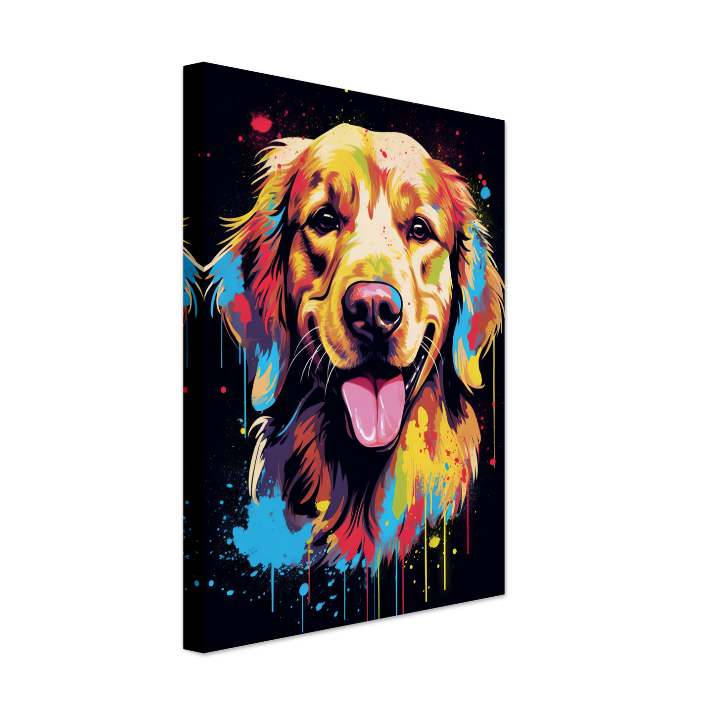 Dog Golden Retriever Pop Art (DOG93)