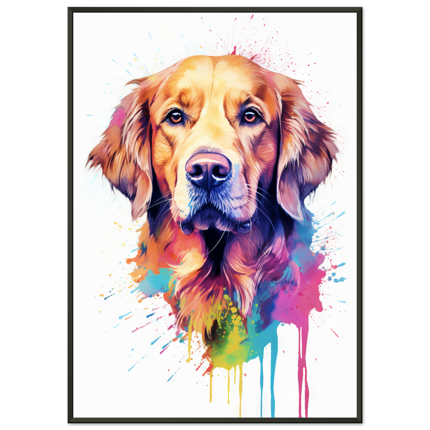 Dog Golden Retriever Pop Art (DOG97)