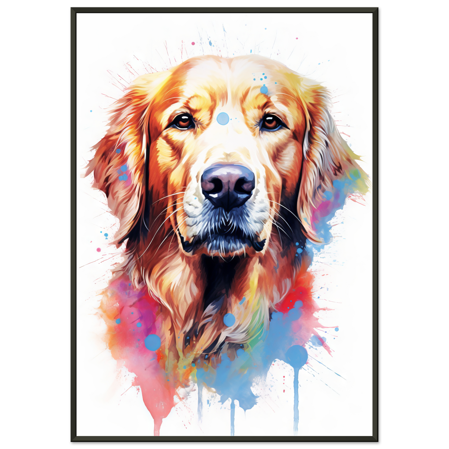 Dog Golden Retriever Pop Art (DOG98)