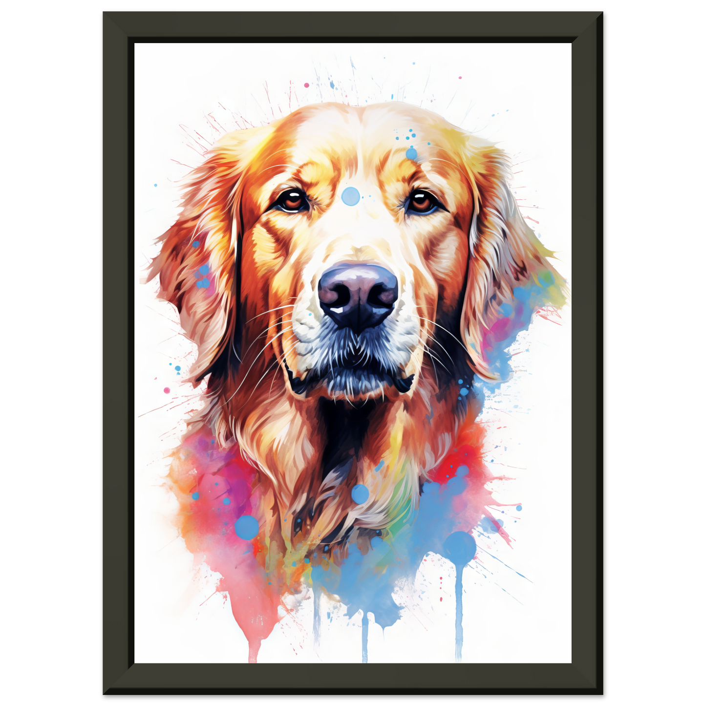 Dog Golden Retriever Pop Art (DOG98)