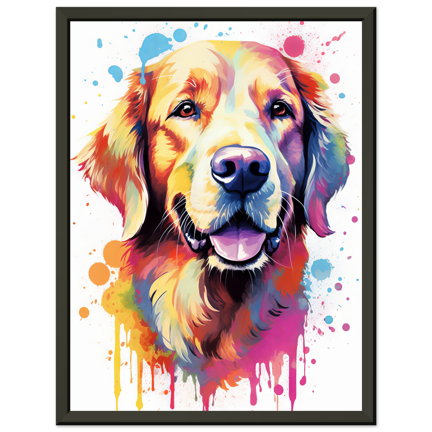 Dog Golden Retriever Pop Art (DOG99)