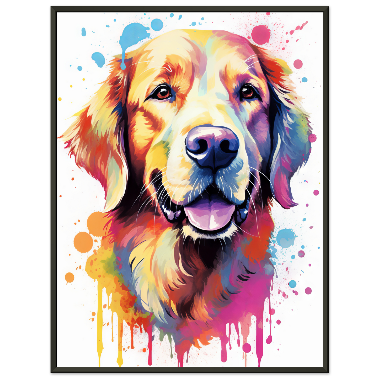 Dog Golden Retriever Pop Art (DOG99)
