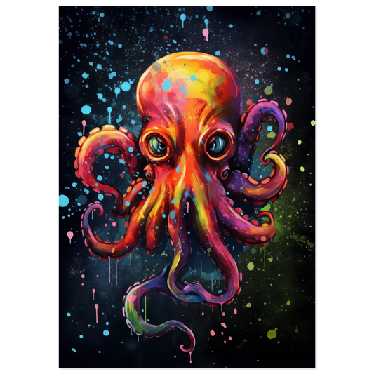 Octopus pop art (FISH11)