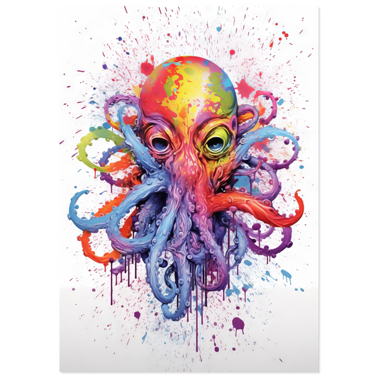 Octopus pop art (FISH13)