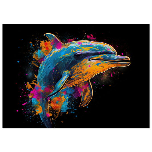 Dolphin dolphin pop art (FISH17)