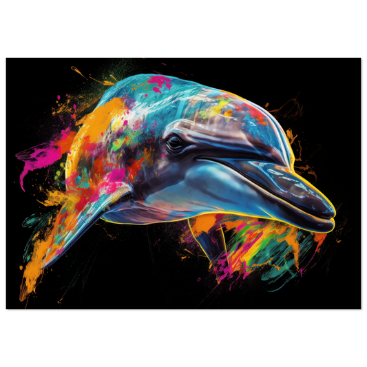 Dolphin dolphin pop art (FISH18)