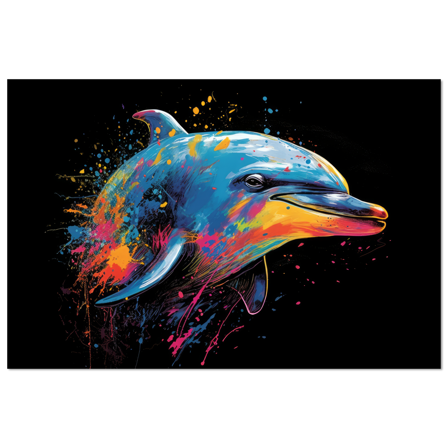 Dolphin dolphin pop art (FISH20)
