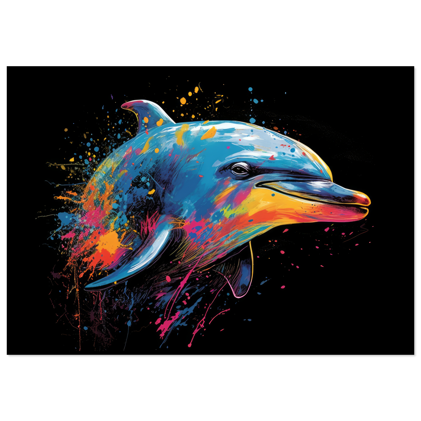 Dolphin dolphin pop art (FISH20)