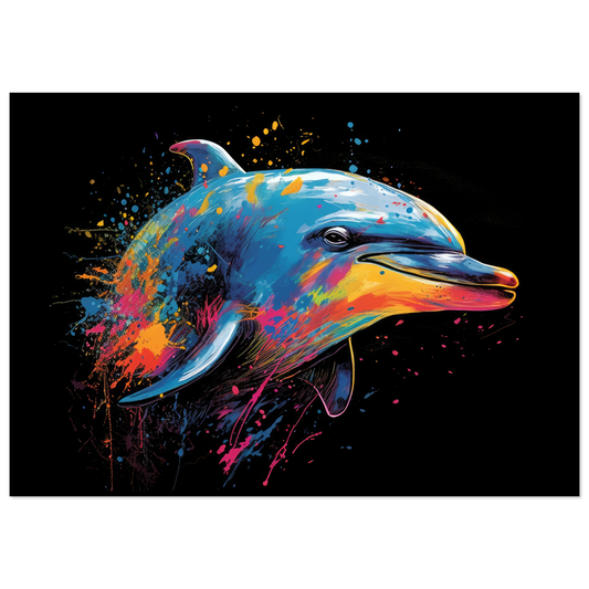 Dolphin dolphin pop art (FISH20)