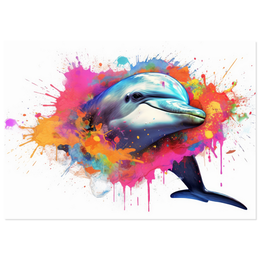 Dolphin dolphin pop art (FISH21)