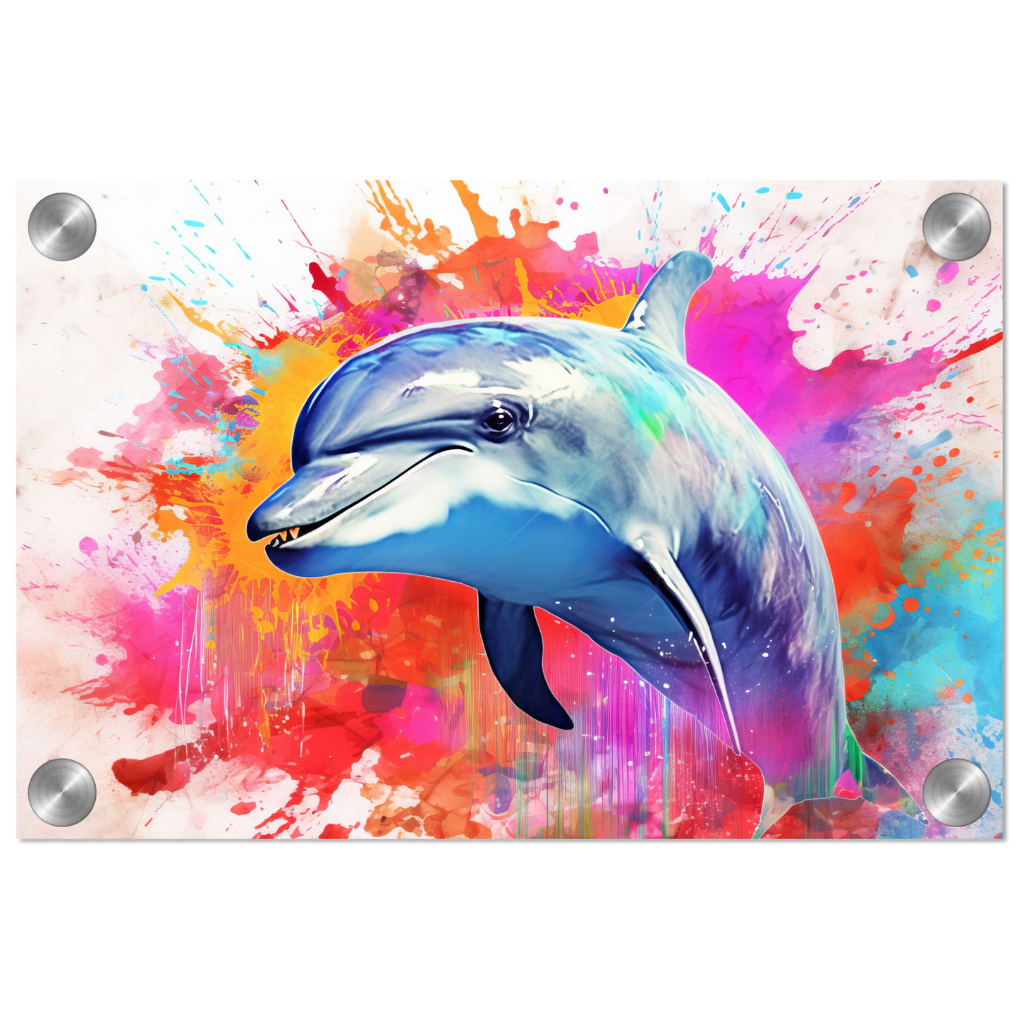 Dolphin dolphin pop art (FISH22)